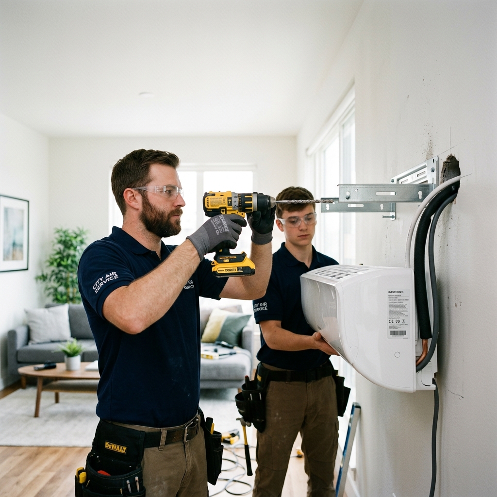 Air conditioning installation
